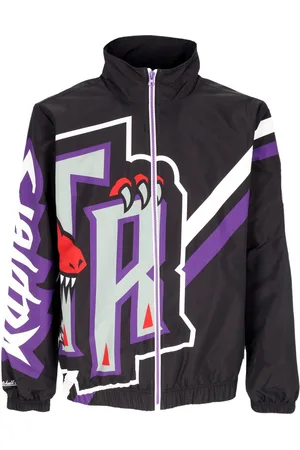 Mitchell & Ness Coupe-vent pour hommes Nba Exploded Logo Warm Up Jacket Hardwood Classics Torrap Noir