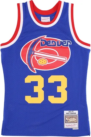 Mitchell & Ness Debardeur de basket-ball pour hommes Nba Dark Jersey Hardwood Classics No 33 Thompson 1975-76 Dennug