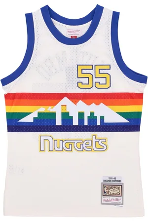 Mitchell & Ness Debardeur de basket-ball pour hommes NBA Team Color Swingman Jersey 1991 No 00 Dikembe Mutombo Dennug