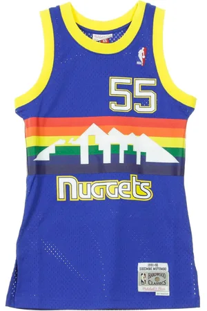 Mitchell & Ness Debardeur de basket-ball pour hommes Nba Swingman Jersey Hardwood Classics No 55 Dikembe Mutombo 1991-92 Dennug Road Couleurs de l