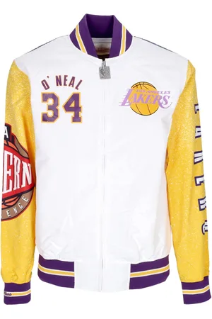 Mitchell & Ness Blouson Bomber Homme NBA Burst Warm Up Jacket No 34 Shaquille O
