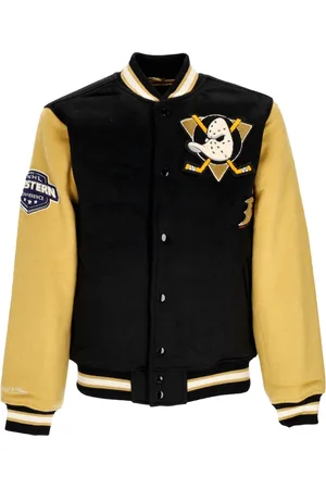 Mitchell & Ness College Jacket Veste universitaire NHL Team Legacy pour hommes Anaduc Noir/or