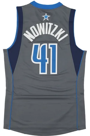 Mitchell & Ness Debardeur de Basketball Homme Nba Maillot Alternatif 2003 No 41 Dirk Nowitzki Dalmav Gris