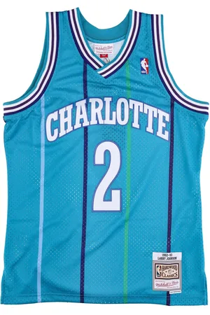 Mitchell & Ness Debardeur de basket-ball pour hommes, maillot NBA Swingman, Hardwood Classics No 2 Larry Johnson 1992-93 Chahor, couleurs originales de l