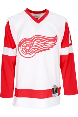 Mitchell & Ness Veste de hockey pour hommes Maillot blanc NHL 1983 No 19 Steve Yzerman Detwin Couleurs originales de l