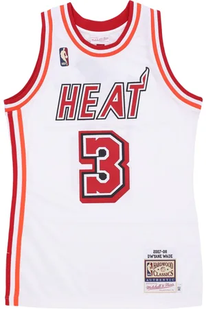 Mitchell & Ness Debardeur de basket-ball pour hommes, maillot Nba Hwc 2007 No 3, Dwyane Wade Miahea, blanc/couleurs originales de l