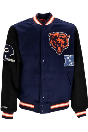 Mitchell & Ness College Jacket Veste universitaire NFL Team Legacy pour hommes Chibea Noir/marine