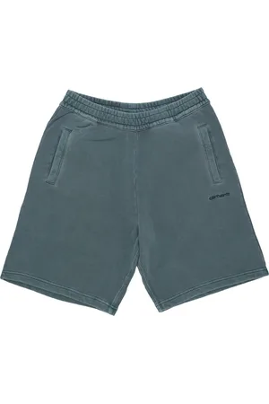Carhartt Pantalon de survetement court Duster Sweat Short Discovery vert teint en piece pour hommes
