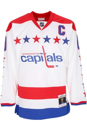 Mitchell & Ness Maillot de hockey homme NHL blanc maillot alternatif 2012 No 8 Ovechkin Wascap blanc/couleurs originales de l