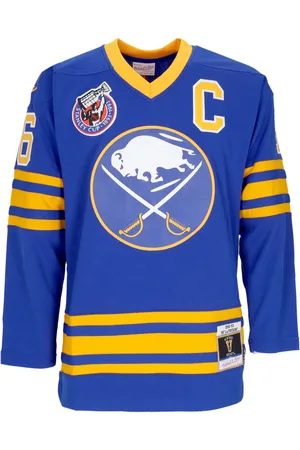 Mitchell & Ness Veste de hockey homme NHL Dark Jersey 1992 No 16 Lafontaine Bufsab Bleu