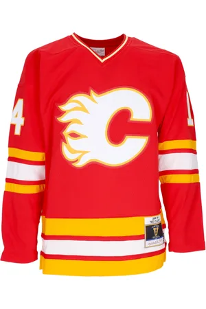 Mitchell & Ness Veste de hockey homme NHL Dark Jersey 1988 No 14 Fleury Calfla Rouge