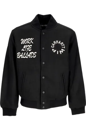 Carhartt Veste de travail universitaire Bomber College pour hommes, noire