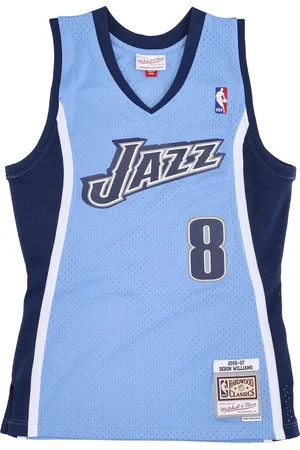 Mitchell & Ness Debardeur de basket-ball pour hommes, maillot alternatif NBA Hardwood Classics No 8 Deron Williams 2006-07 Utajaz