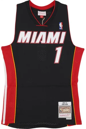 Mitchell & Ness Debardeur de Basket Homme Nba Noir Maillot 2012 No 1 Chris Bosh Miahea Noir
