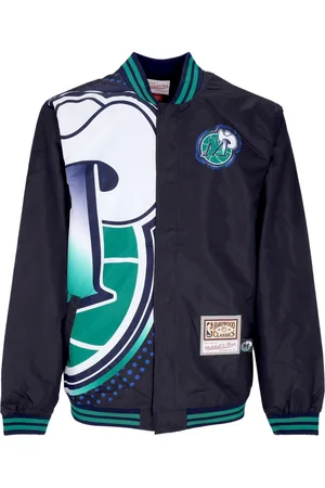 Mitchell & Ness Blouson Bomber Homme NBA Big Face 7.0 Veste Dalmav Noir