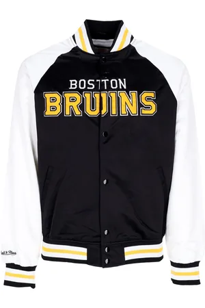 Mitchell & Ness Blouson Bomber Homme NHL Primetime Lw Satin Jacket Bosbru Noir