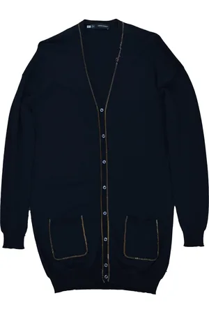 Dsquared2 2 Cardigan Noir Femme Viscose Boutons Mod.