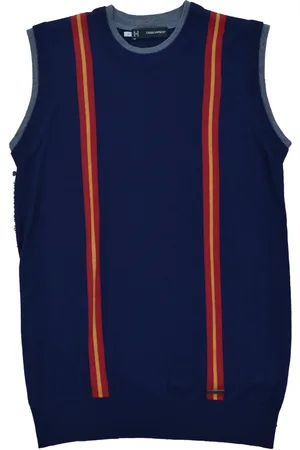 Dsquared2 2 Gilet Bleu Homme Laine Mod.S74HA0466S14586001F