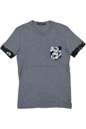 Dolce & Gabbana T-shirt en coton pour homme gris Mod.