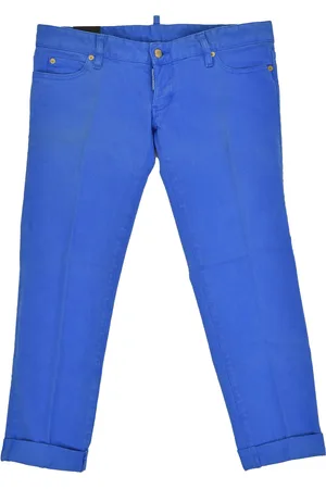 Dsquared2 2 Pat Jean Bleu Femmes Coton Boutons Mod.S75LA0417S39781083