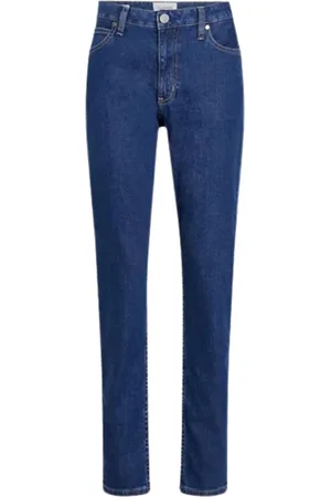 Calvin Klein Jeans TAILLE MI-HAUTE SLIM-MID BLEU
