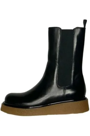 Silvian Heach BOTTES EN CUIR VRAI