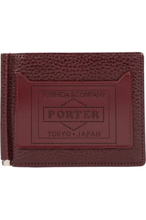 PORTER-YOSHIDA & CO Portefeuille a pince a billets en cuir Glaze en