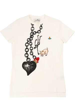 Vivienne Westwood T-shirt Perou a chaine cÅ“ur en blanc
