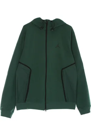 Jordan Sweat a capuche leger zippe pour hommes Dri Fit Air Statement Fleece Fullzip Hoodie Noble Green/noir