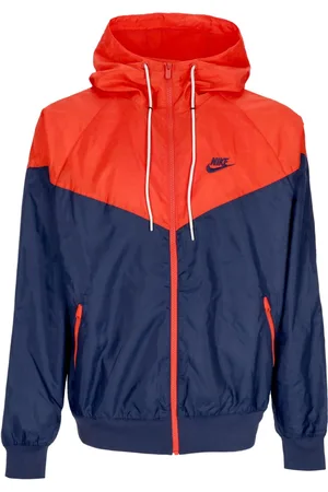 Nike Coupe-Vent Homme Sportswear Tisse Double Windrunner Veste A Capuche Midnight Navy/lt Crimson/midnight Navy