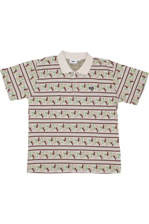 Obey Polo a manches courtes pour hommes Polo en jacquard presse