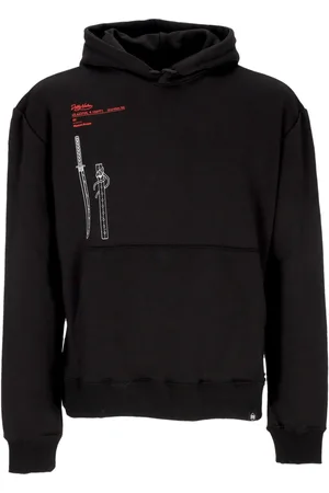 DOLLY NOIRE Myamoto Musashi Sweat a capuche leger pour homme Noir
