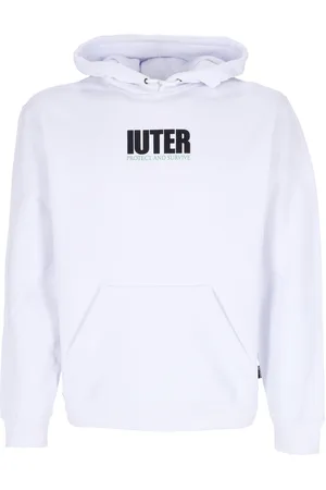 IUTER Sweat a capuche Stay Alive Blanc Sweat a capuche pour hommes