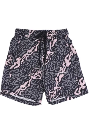 Vision Of Super Short Leopard Allover Homme Rose/gris