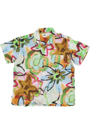 Obey Chemise a manches courtes pour hommes Requiem Chemise tissee