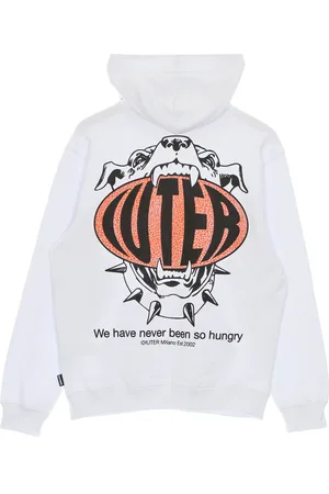 IUTER Sweat a capuche leger pour hommes Hungry Hoodie Blanc