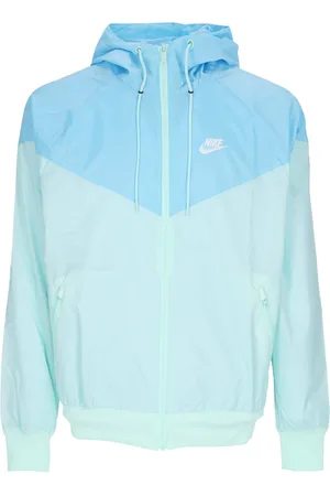 Nike Coupe-Vent Homme Sportswear Tisse Double Windrunner Veste A Capuche Mint Foam/bleu Chili/blanc