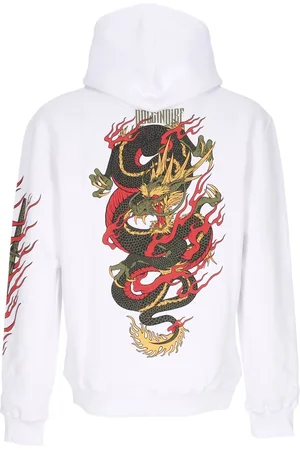 DOLLY NOIRE Sweat a capuche homme Ryu Dragon sweat a capuche blanc