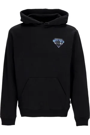 IUTER Sweat a capuche avec logo en metal pour hommes, noir