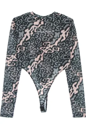 Vision Of Super Body Femme Allover Leopard Body Rose/gris