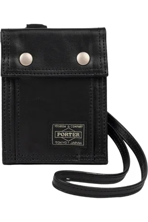 PORTER-YOSHIDA & CO Portefeuille Free Style avec bandouliere en noir