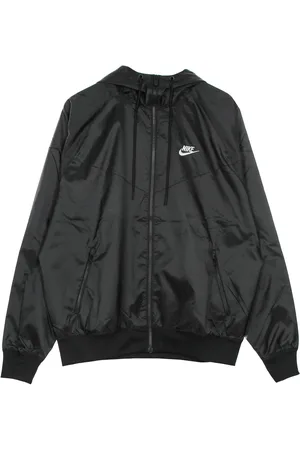 Nike Coupe-vent Homme Sportswear Tisse Double Windrunner Veste A Capuche Noir/blanc