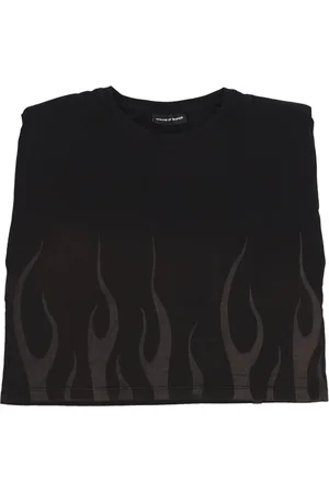 Vision Of Super T-Shirt Flammes Corrosives Noir Femme