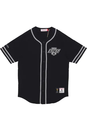 Mitchell & Ness Veste boutonnee pour hommes NHL Fashion Cotton Button Front Vintage Logo Loskin Couleurs originales de l