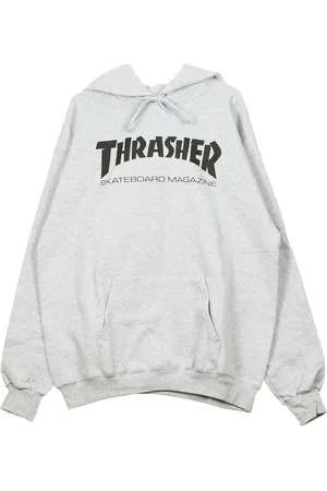 Thrasher Sweat a capuche Skatemag Homme Gris/noir