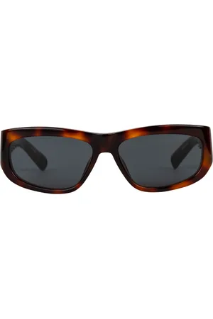 Jacquemus Lunettes de soleil Pilot en acetate ecaille de tortue