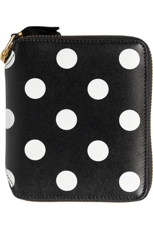 Comme des Garçons Portefeuille a pois en noir