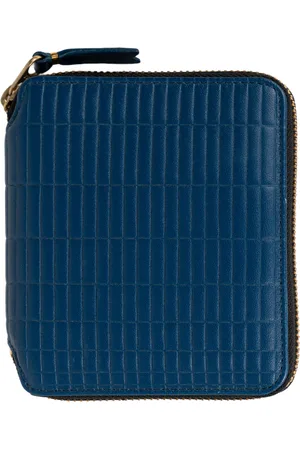 Comme des Garçons Portefeuille entierement zippe Brick en bleu