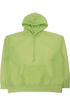 Auralee Parka P/O en nylon transparent elastique, vert