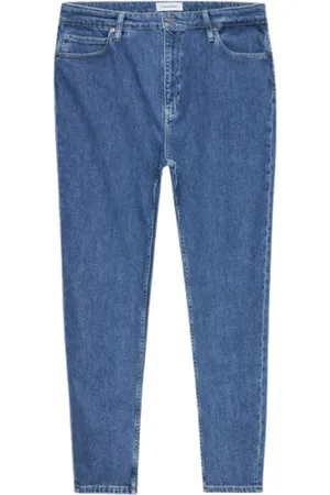 Calvin Klein Jeans taille haute effilee-bleu moyen